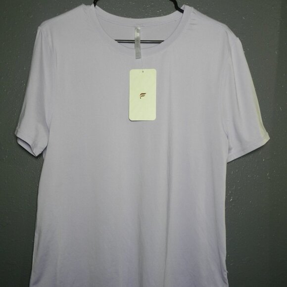 Fabletics Womens Light Purple New With Tag Short Sleeve Athletic Shirt Size XXL - Picture 1 of 8